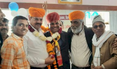 जांगिड़ ब्राह्मण महासभा के राष्ट्रीय प्रधान पद प्रत्याशी का मकराना में हुआ स्वागत