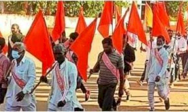 शौर्य संचलन राजनीति शिकार के कारण निर्धारित समय से तीन घंटे की देरी बाद निकला