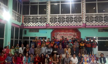 भारत विकास परिषद शाखा बयाना ने मूक बधिर विद्यार्थियों को बांटे गर्म कपड़े