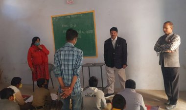 जिला शिक्षा अधिकारी ने किया सीनियर सेकेंडरी स्कूल का निरीक्षण, जाने क्यों जाहिर की भारी नाराजगी