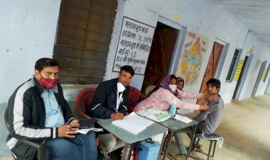 रैणी उपखण्ड के राजकीय उच्च माध्यमिक विद्यालय टहटडा में हुआ कोविड टीकाकरण