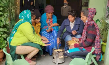 शहर में हुई बूंदाबांदी से ठिठुरन बढ़ी, अलाव बना लोगो का सहारा