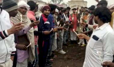 प्रधानमंत्री की सुरक्षा मे चूक के विराेध मे भाजपा युवा माेर्चा के जिलाध्यक्ष तरूण जैन के नेतृत्व मे निकाला कैंडल मार्च