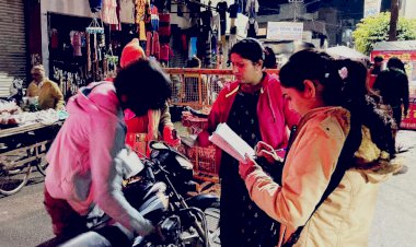 थानाध्यक्ष ने शहर में चलाया एंटी रोमियो अभियान, महिला अधिकारी की प्रसंशा करते दिखे लोग