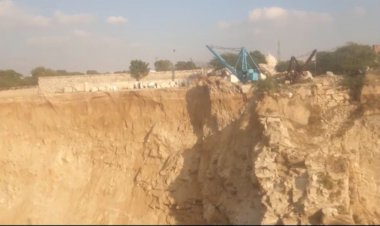 मकराना में मार्बल की आधा दर्जन खाने ढही, किसी प्रकार की नहीं हुई कोई जनहानि