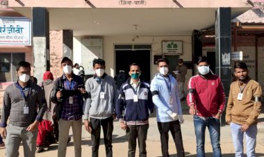 काली पट्टी बांधकर CHA टीम ने किया विरोध प्रर्दशन