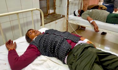 ड़ीग -भरतपुर मार्ग पर दो बाइकों की भिड़ंत में दो लोग  घायल