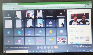 बिजोलिया कोटड़ी के शिक्षको को साइबर सुरक्षा प्रशिक्षण में बच्चो के साइबर सुरक्षा से संबंधित दी ट्रेनिंग