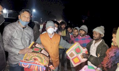 लायंस व लियो क्लब खैरथल मंडी के संयुक्त तत्वावधान में जरूरतमंदों को वितरित किए 51 कंबल