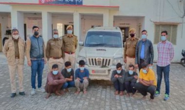 गाडियों से पेट्रोल व डीजल चुराने वाले गिरोह के सरगना पठान सहित 6 गिरफ्तार