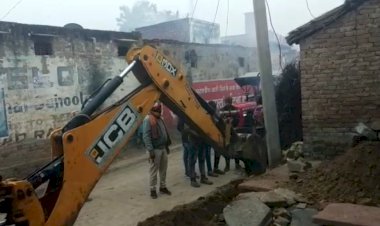 सरपंच व ठेकेदार की मिलीभगत, सरकार को लगाया जा रहा 350000 का चूना