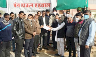 सूरजगढ़ में अधिवक्ताओं का धरना जारी, किसान सभा ने दिया समर्थन