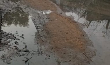 नालियों का पानी रोके जाने से आम रास्तो और घरों के आगे भरा गंदा पानी