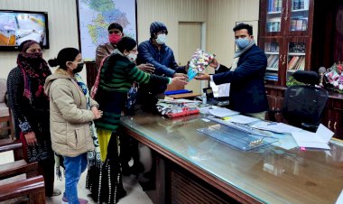 राजस्थान शिक्षक संघ एकीकृत भरतपुर ने किया जिला कलेक्टर का स्वागत