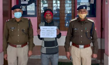 रेलवे पुलिस ने लोहे की गाटर चोरी मामले में एक को किया गिरफ्तार