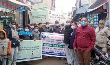 एसडीएम के नेतृत्व में निकाली कोरोना जागरूकता रैली