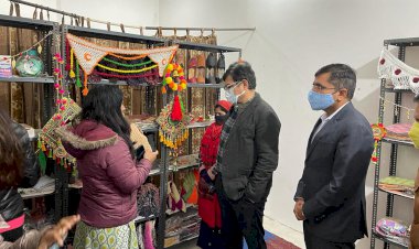 भारत सरकार के अतिरिक्त सचिव एवं वित्तीय सलाहकार ने किया अलवर की महिला उधमियों के कार्यों का अवलोकन