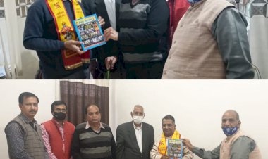 मेवाड़ महासभा ने किया पुलिस उप अधीक्षक एवं उपायुक्त जीएसटी का स्वागत एवं सम्मान