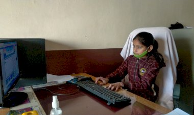 राष्ट्रीय बालिका दिवस पर कक्षा चार की सानिया बनी एक दिन की प्रिंसीपल