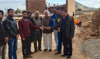 पीड़ित गौवँश सेवा केन्द्र में ऑपरेशन थियेटर हेतु भामाशाहो ने किया सहयोग