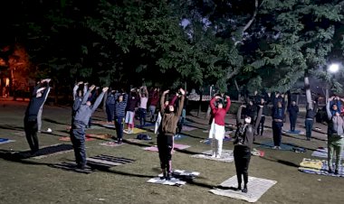 सुमंगल सेवा संस्थान एवं लाडो स्पोर्ट्स एकेडमी के संयुक्त तत्वावधान में 1000 सूर्य नमस्कार कर मनाया 73 वा गणतंत्र दिवस