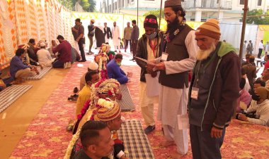 मकराना में इज्तेमाई शादी में 94 जोड़े बने हमराह