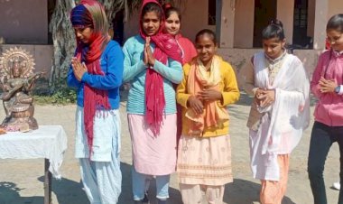 शहीद भगतसिंह सह शिक्षा महाविद्यालय में मनाया गया बसन्त पंचमी पर्व