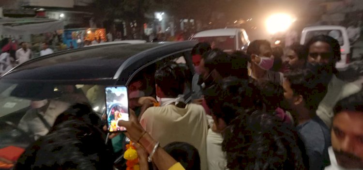भाजपा प्रदेशाध्यक्ष सतीश पुनिया का कोशिथल  में किया कार्यकर्ताओं ने भव्य स्वागत
