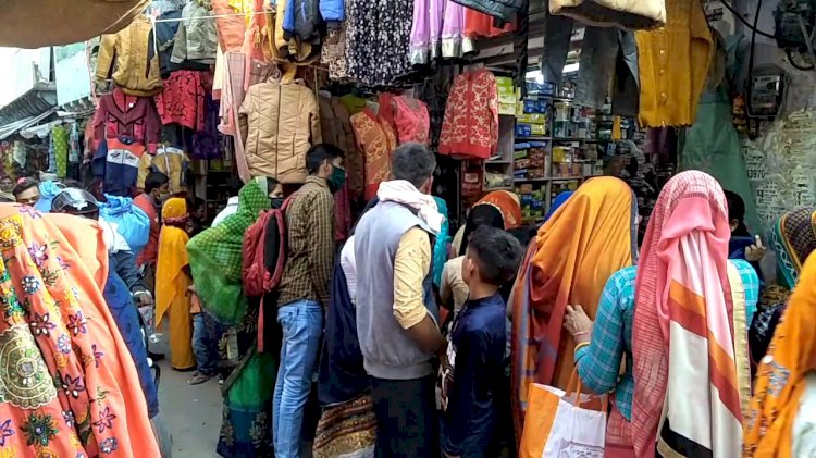 दिवाली के बाद अब बाजारों में सावौं की भीड